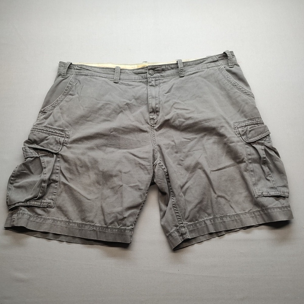 Foundry Shorts Mens 46 Gray Cargo Mid Rise Medium Wash Outdoor Hiking Camping‎